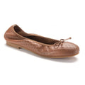 1627 - Tan Leather Girls Bow Shoe