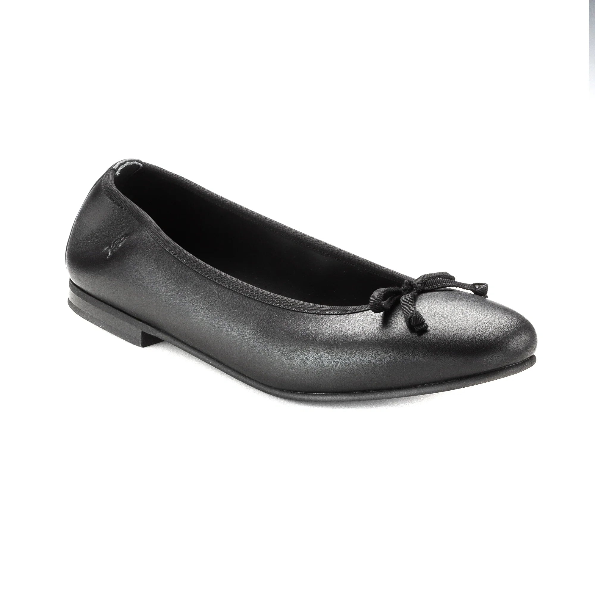 1628 - Black Soft Leather Flats for Girl/Teen/Women by London Kids