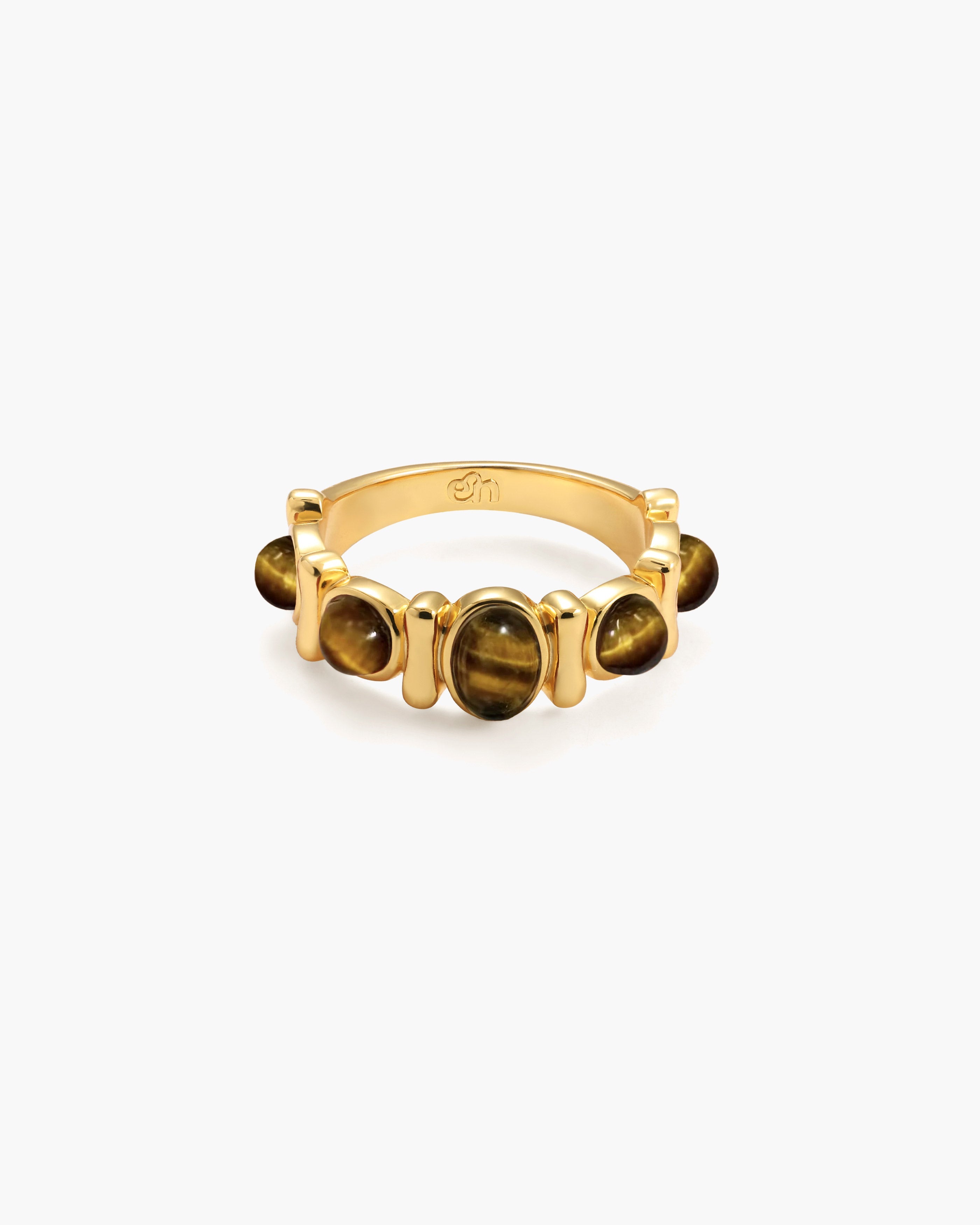Carnelian Stone Band Ring